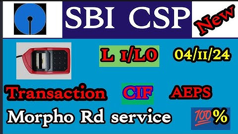 Sbi kiosk L1-L0 Installation, SBI CSP CIF Transation AEPS Transaction not work, problem solved.,