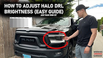 HOW TO CHANGE DRL BRIGHTNESS ON RAM 1500 - EASY GUIDE
