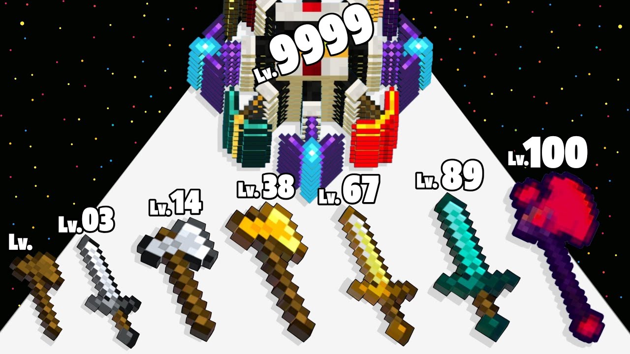 Merge Dig Miner - Level Up Pickaxe Max Level Gameplay (New Update)