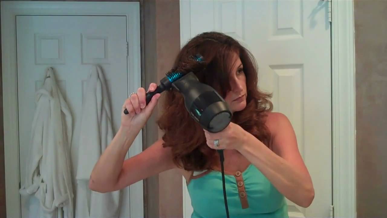 How to Round Brush Your Hair to Add Curl (Part 2) YouTube