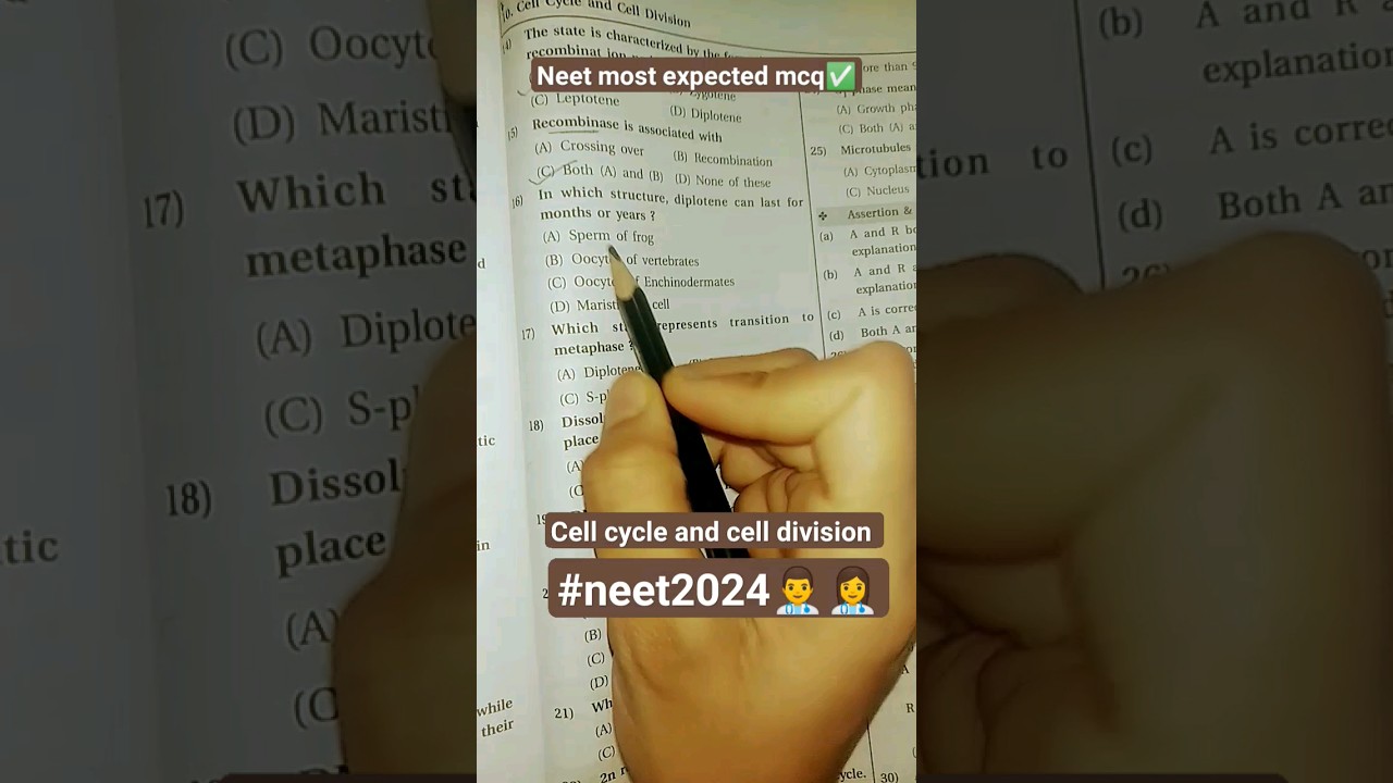 cell cycle and cell division     most expect question 