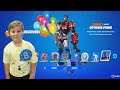 HAPPY 8th BIRTHDAY Harrison! Giving My Kid 13,500 V-Bucks To Unlock NEW Fortnite Battle Pass WILDS