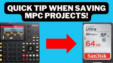 Akai MPC Tutorial Video : MPC Quick Tip When Saving Projects