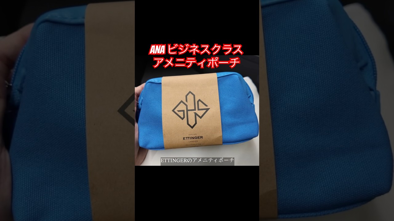 The ANA business class amenity pouch was so stylish. #ANA