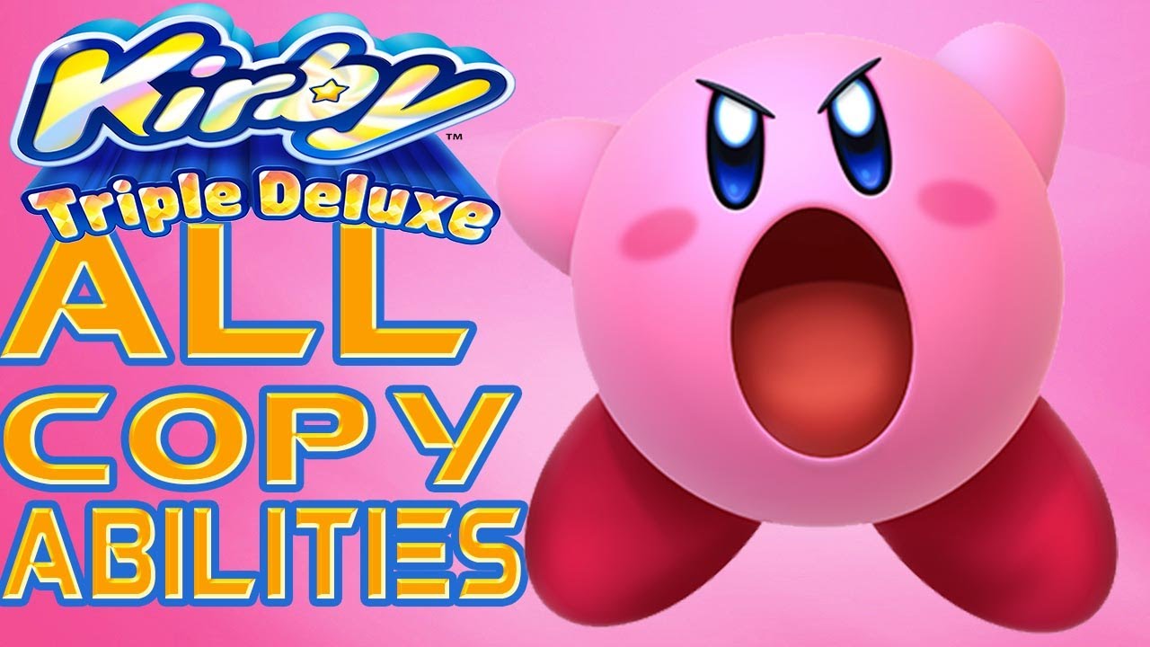 Kirby: Triple Deluxe 3DS - All Copy Abilities Exhibition [HD