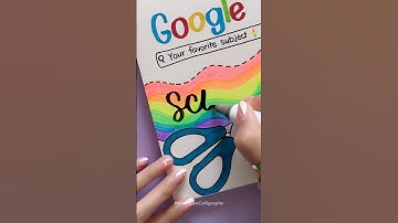Creative Front Page Design: Science 🌈 #shorts #nhuandaocalligraphy #frontpage