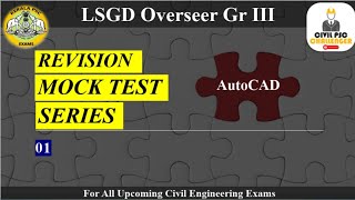Revision Mock Test Series - 01| LSGD Overseer Gr III | Planning Surveyor Gr II | AutoCAD | Civil screenshot 3