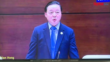 Bộ trưởng Trần Hồng Hà trả lời chất vấn về lĩnh vực tài nguyên và môi trường