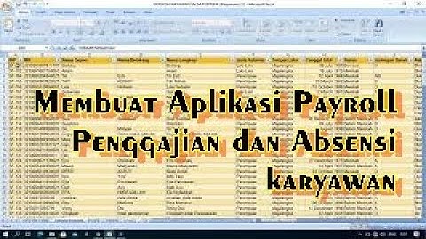Membuat Aplikasi Payroll Penggajian dan Absensi karyawan Part 1