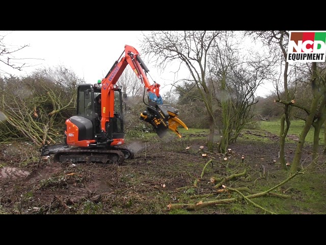 Must see TMK 200 tree shear with attachments, brush blade, collector and turbo cylinder, class=
