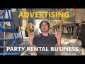 5 ways were advertising our party rental business for 2023