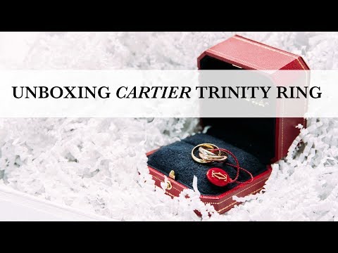 cartier trinity ring unboxing