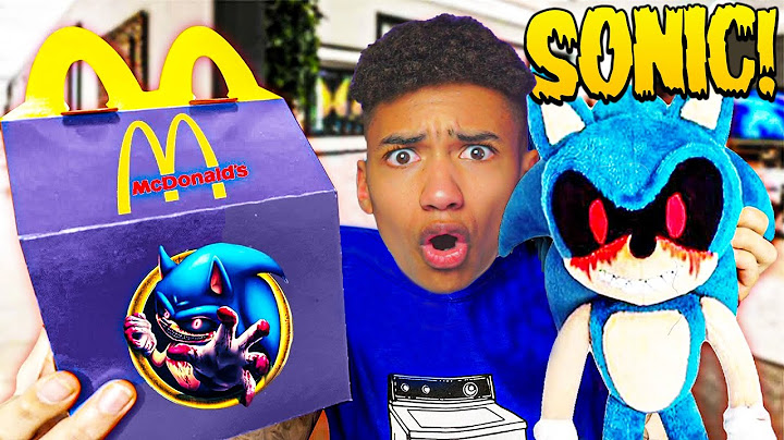 NON ORDINARE L' HAPPY MEAL di SONIC.EXE dal MC DONALD😱MEGA *pauroso*