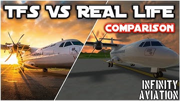 TFS VS Real Life | Comparison | Turboprop Flight Simulator