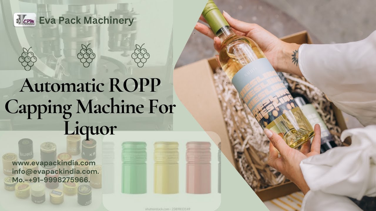 Automatic Four Head Ropp Capping For liquor Bottle - YouTube