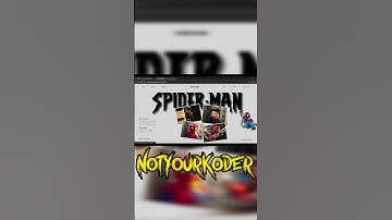 [Source code👆🏻] Advanced CSS : Lego Spider-Man Creative Website Project for Beginners 🕷️ #shorts