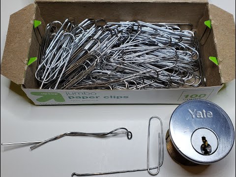 #MadAussieChallenge Week 2 - Yale 6-pin Mortise Cylinder Lock with Paperclips - pick and gut