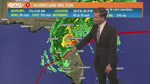 5 AM Tropical Update: Hurricane Milton continues its trek east as a Cat 1