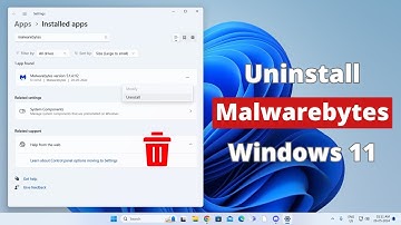 How to Uninstall Malwarebytes in Windows 11