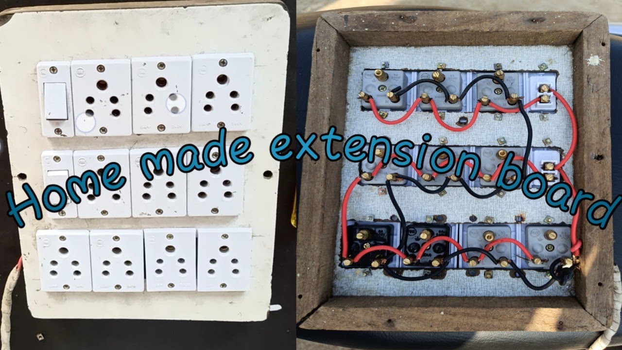 How to connect multi socket board | electric extension board | wiring
