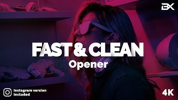 Fast & Clean Opener - Template by BRAXXU | After Effects | Premiere Pro