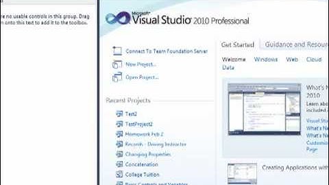 Introduction to Visual Studio 2010 Professional