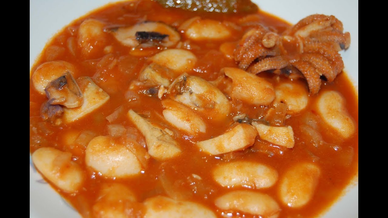 Judiones con sepia, al estilo de Mariaje