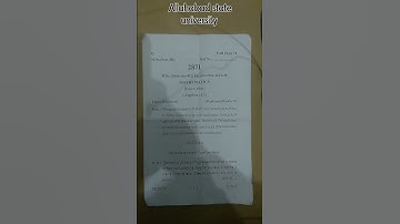 Modern Algebra (Allahabad state university 2023 3rd Semester Question Paper)