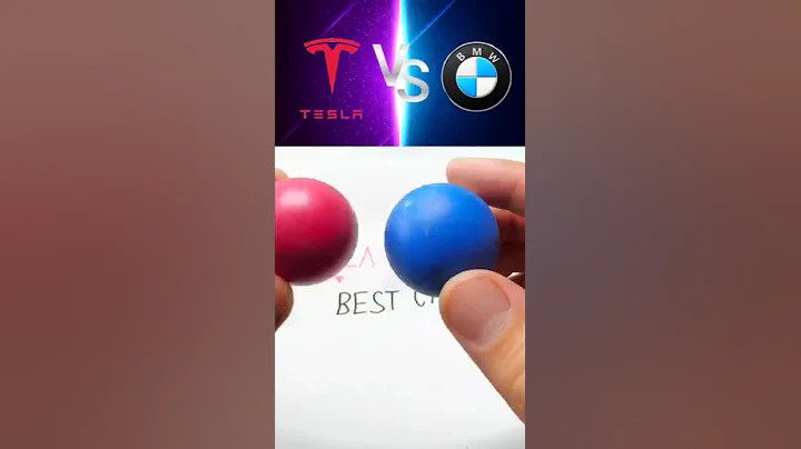 BMW vs Tesla.Who is cooler?#cars #car #bmw #tesla #duel #shorts