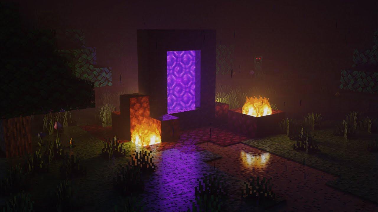 Minecraft New Shaders, and A Nether Portal (Part 2) YouTube