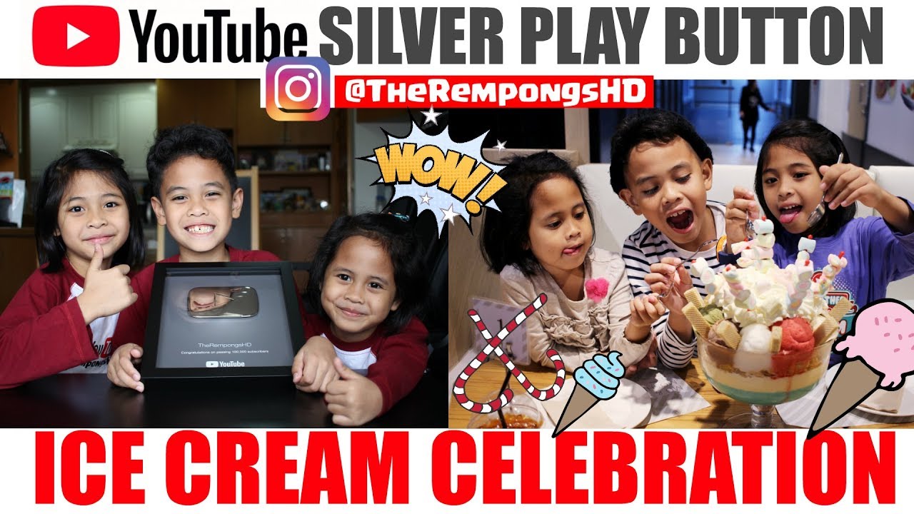 COBAIN Es Krim TERBESAR SILVER PLAY BUTTON TheRempongsHD YouTube