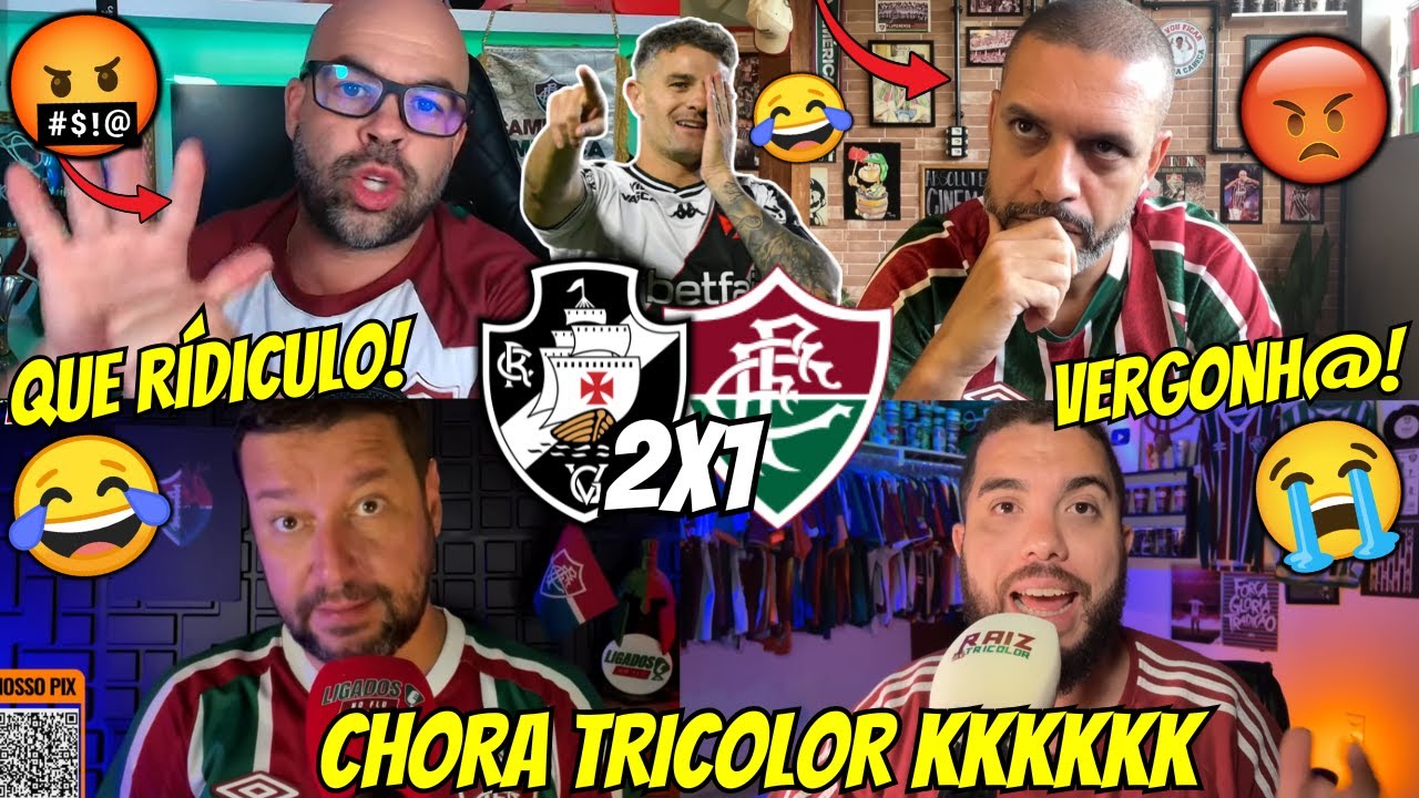 🤬REAÇÕES DOS TRICOLORES REVOLTADOS | REACT VASCO 2 X 1 FLUMINENSE COPA DO BRASIL 2025 VAMOS RIR KK