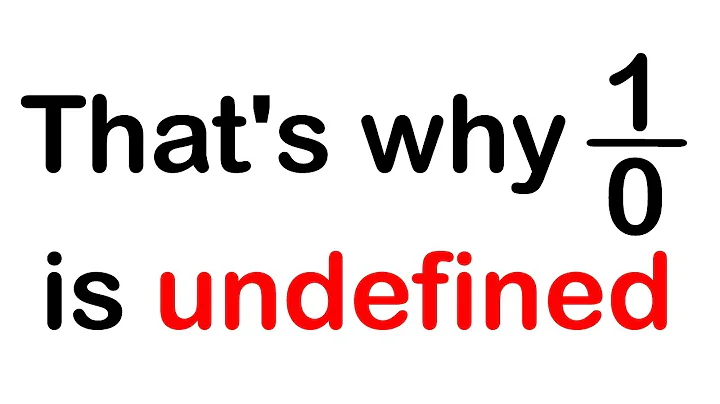 That's why 1/0 is undefined !!!