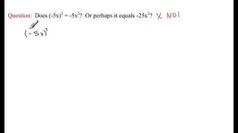Avoiding Common Math Mistakes - Working with Negatives