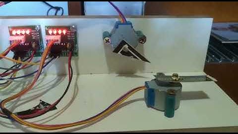 controle de dois motores de passo com arduíno.