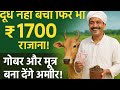 बिना दूध बेचे सिर्फ गोबर और मूत्र से सिर्फ 1 गाय से कमाए रोज का 1700 रुपया / gir cow / deshi cow 