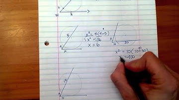 Segments formed by a tangent & secant