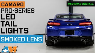 2016-2018 Camaro PRO-Series LED Tail Lights; Jet Black Housing; Smoked Lens Review & Install