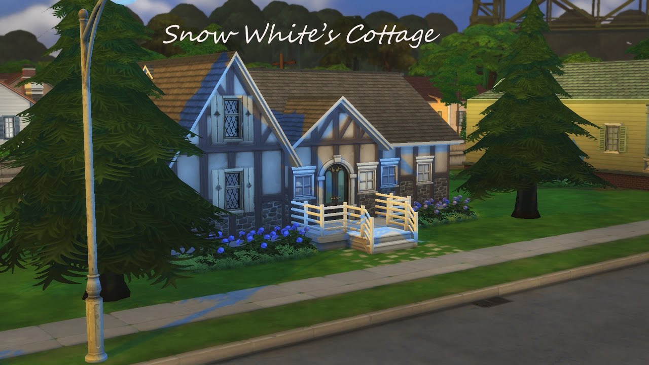 The Sims 4 Speed Build Snow White S Cottage Youtube