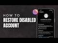 How To Recover Permanently Disabled Instagram Account 2026 | Appeal &amp; Restore (Step-by-Step)