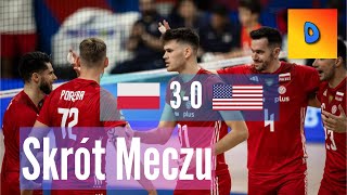 Siatkówka Polska vs USA 3-0 Liga Narodów Skrót Meczu 2024