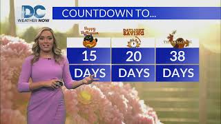 Monday, October 16th, 2023 Meteorologist Jackie Layer's forecast for the DMV