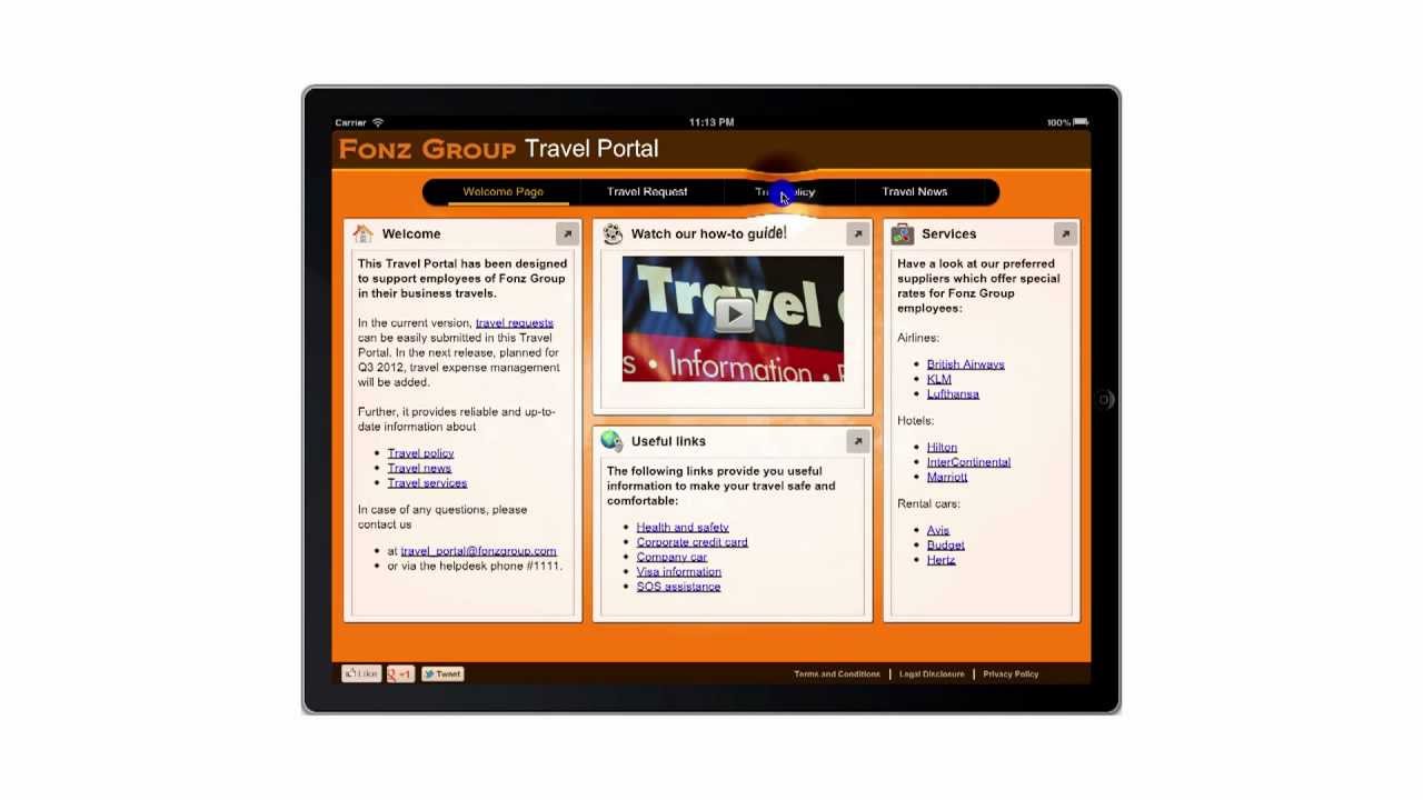 NetWeaver Cloud Portal, Mobile and HANA demo movie by Intenzz