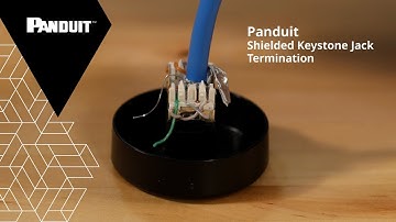 Panduit Shielded Keystone Jack Termination