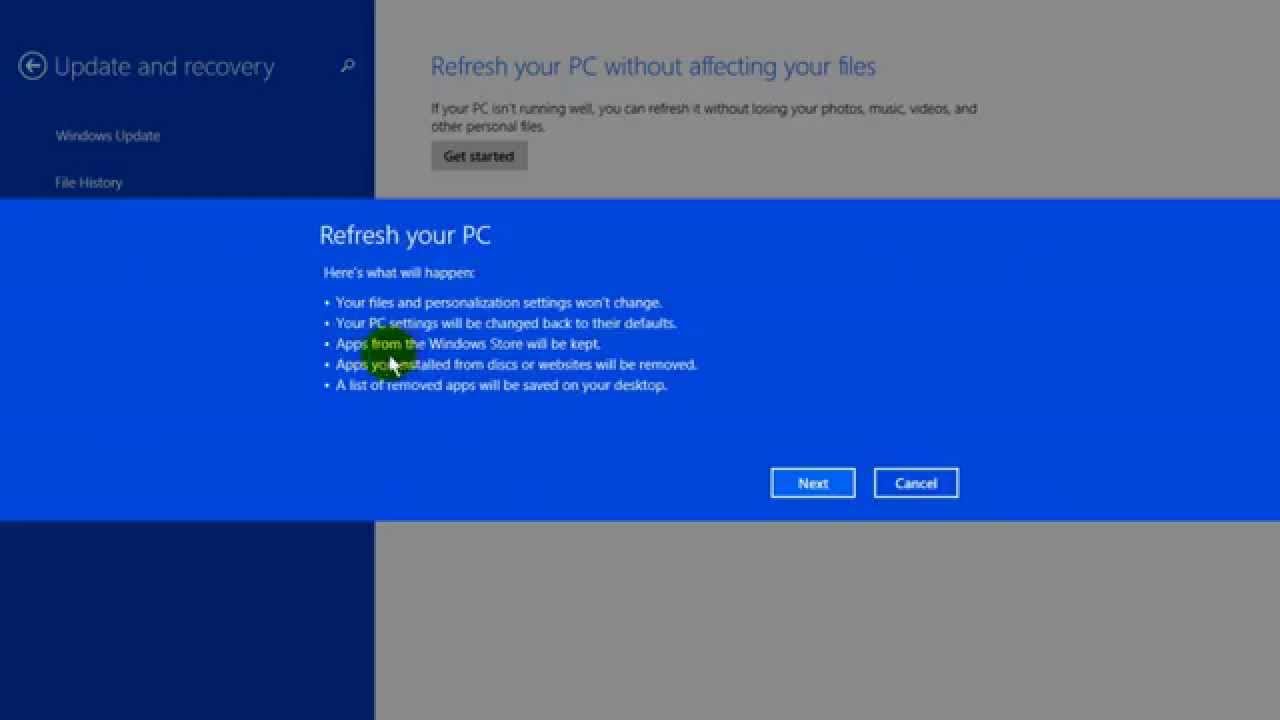 How to Reset your PC to Factory Settings - Windows 30.30 without losing data  & without CD