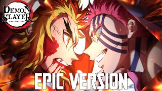 Demon Slayer: Akaza vs Rengoku Theme | EPIC VERSION (Mugen Train OST Cover) Resimi