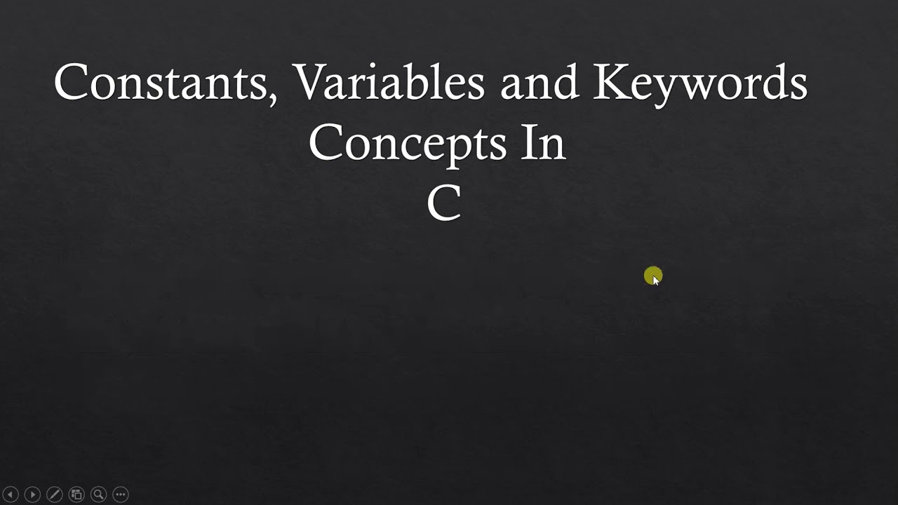 9 Building Blocks of C - YouTube