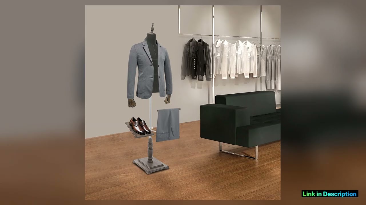 Male Mannequin Torso Height Adjustable Dress Form Male Pinnable Torso Display for Clothing Retail