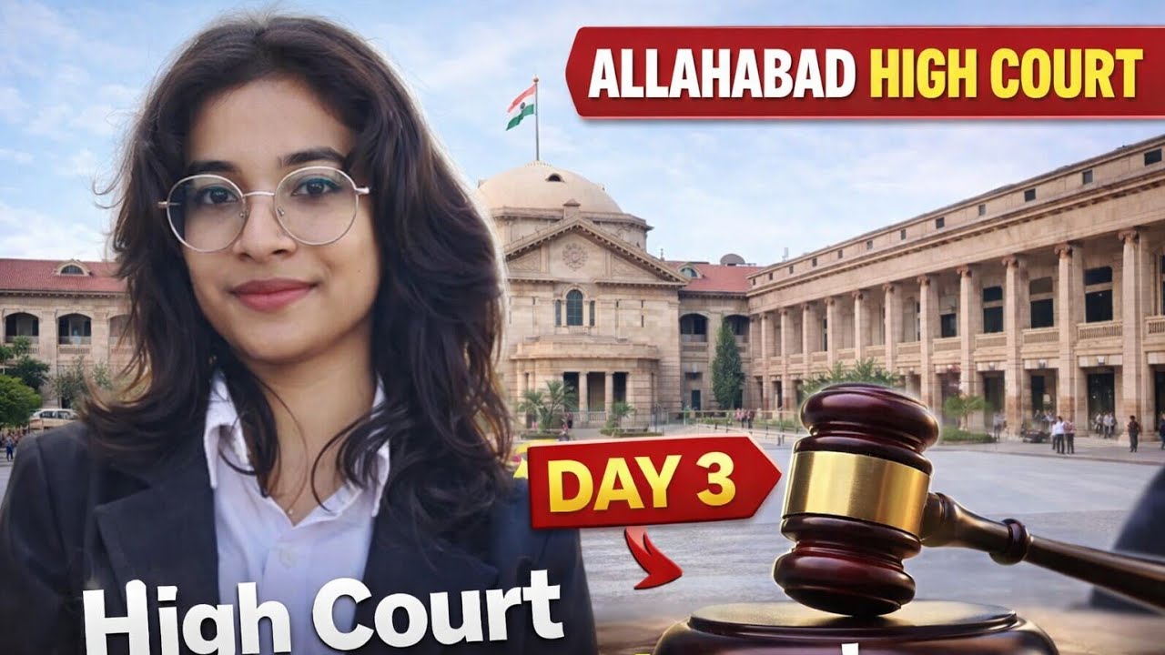 ⚖️ Day 3 at Allahabad High Court 🏛️ | Lucknow Bench Internship Diaries ✨📖#lawyer #highcourt 