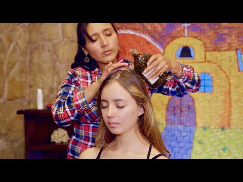 Esperanza's ASMR massage & energy cleansing (limpia) soft whispering sounds for sleep & relaxation